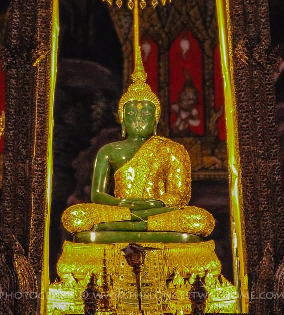 Statue Of The Emerlard Buddha In Grand Palace