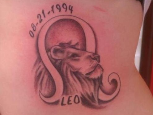 Leo - Memorial Leo Tattoo Design