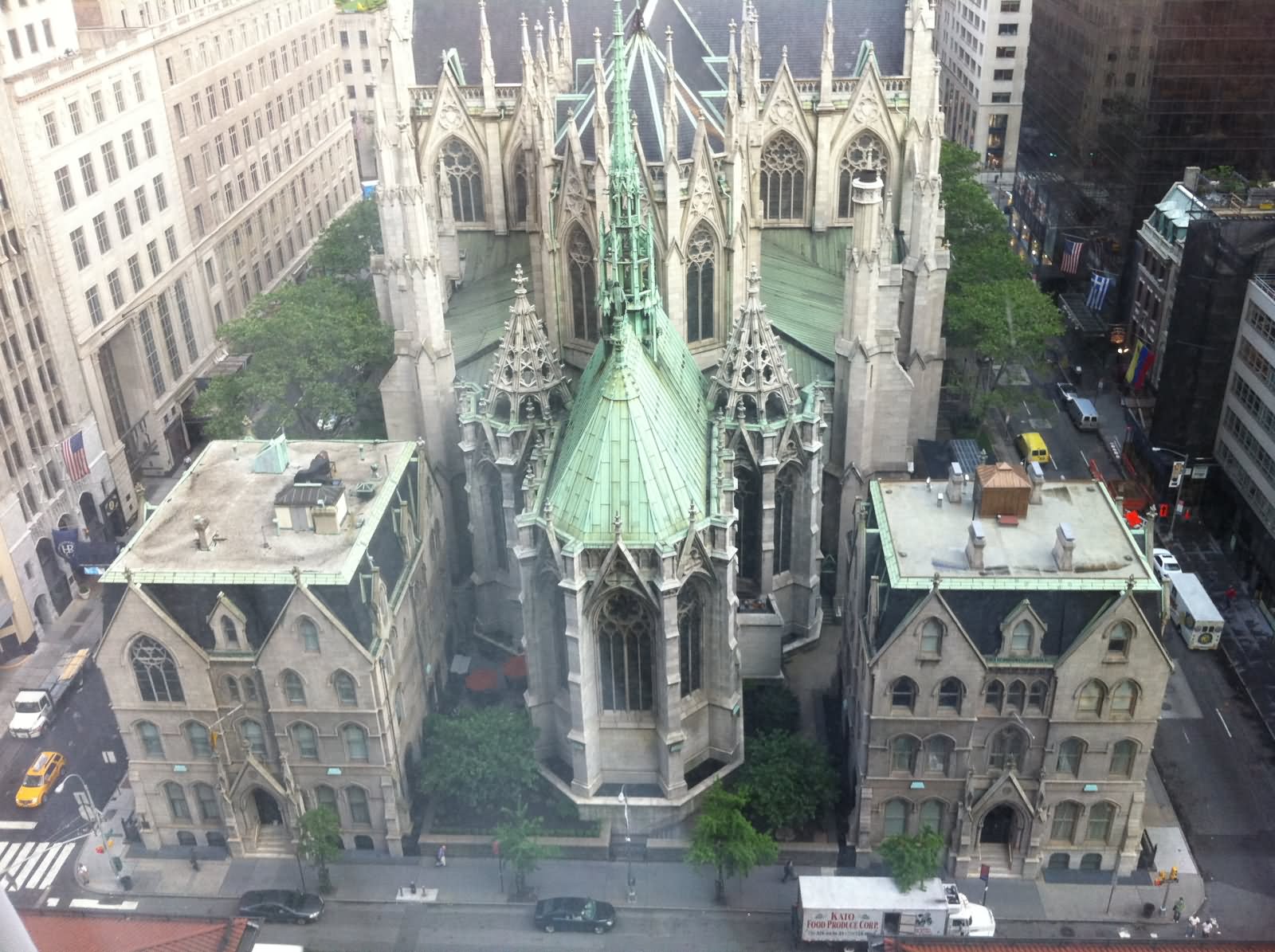 Aerial View Of St. Patrick's Cathedral