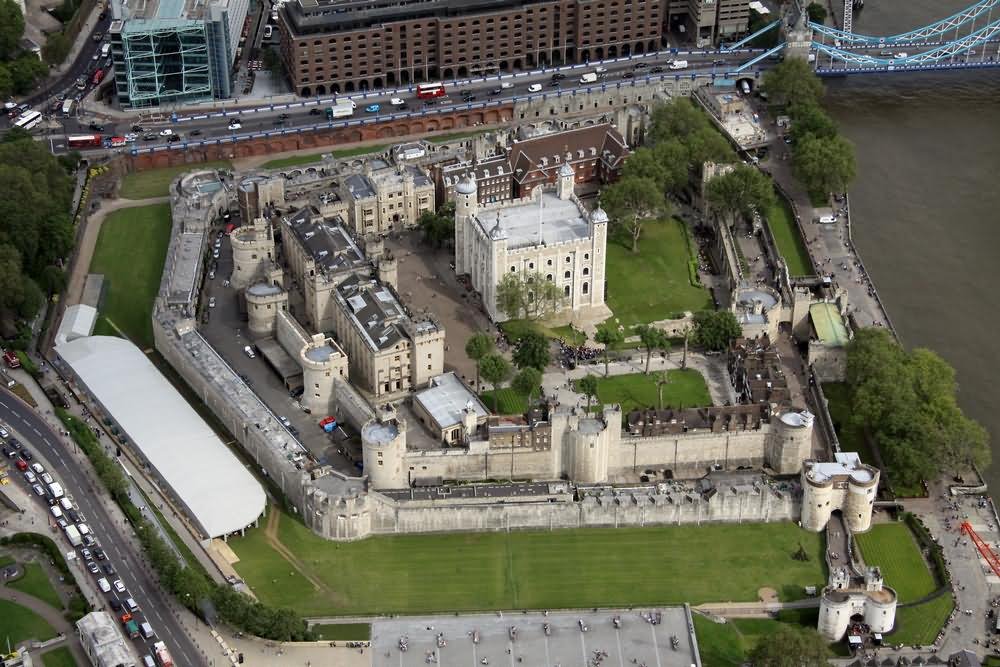 Aerial View Of The Tower Of London