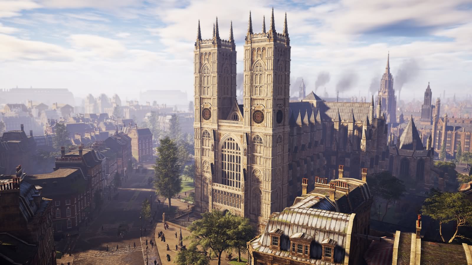 Aerial View Of The Westminster Abbey