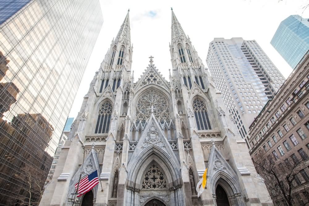 Beautiful Front Picture Of St. Patrick's Cathedral