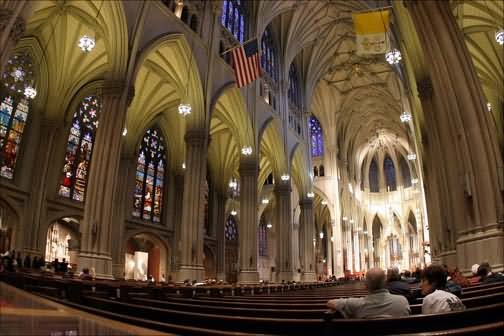 Beautiful Inside View Of St. Patrick's Cathedral