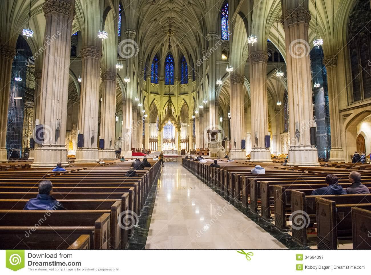 Beautiful Inside View St. Patrick's Cathedral Church