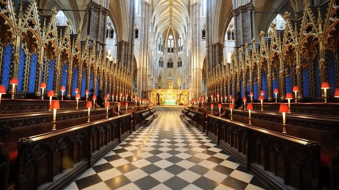 Beautiful Interior Of The Westminster Abbey Church