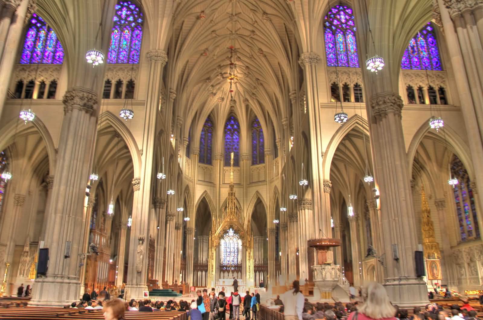 Beautiful Interior View Of St. Patrick’s Cathedral