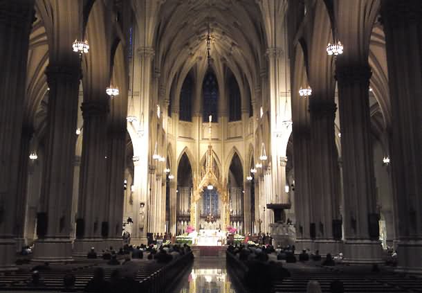 Beautiful St. Patrick's Cathedral Inside Image