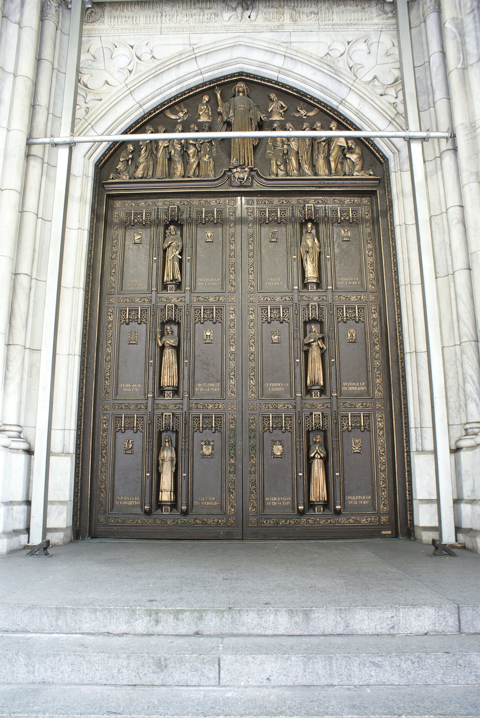 Bronze Doors In St. Patrick's Cathedral