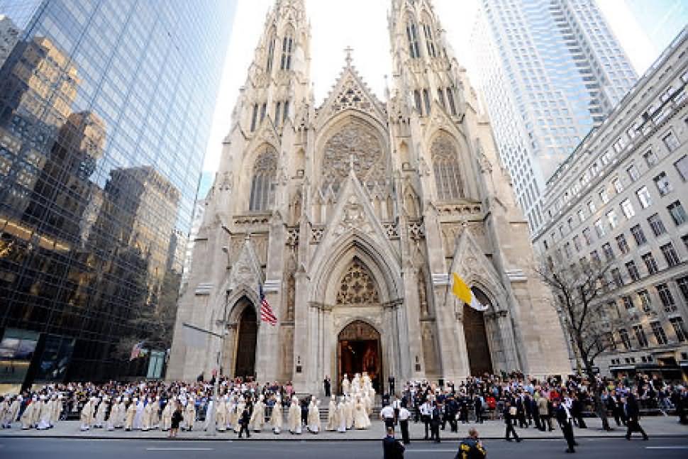 Clergy Members Arrive At St. Patrick's Cathedral