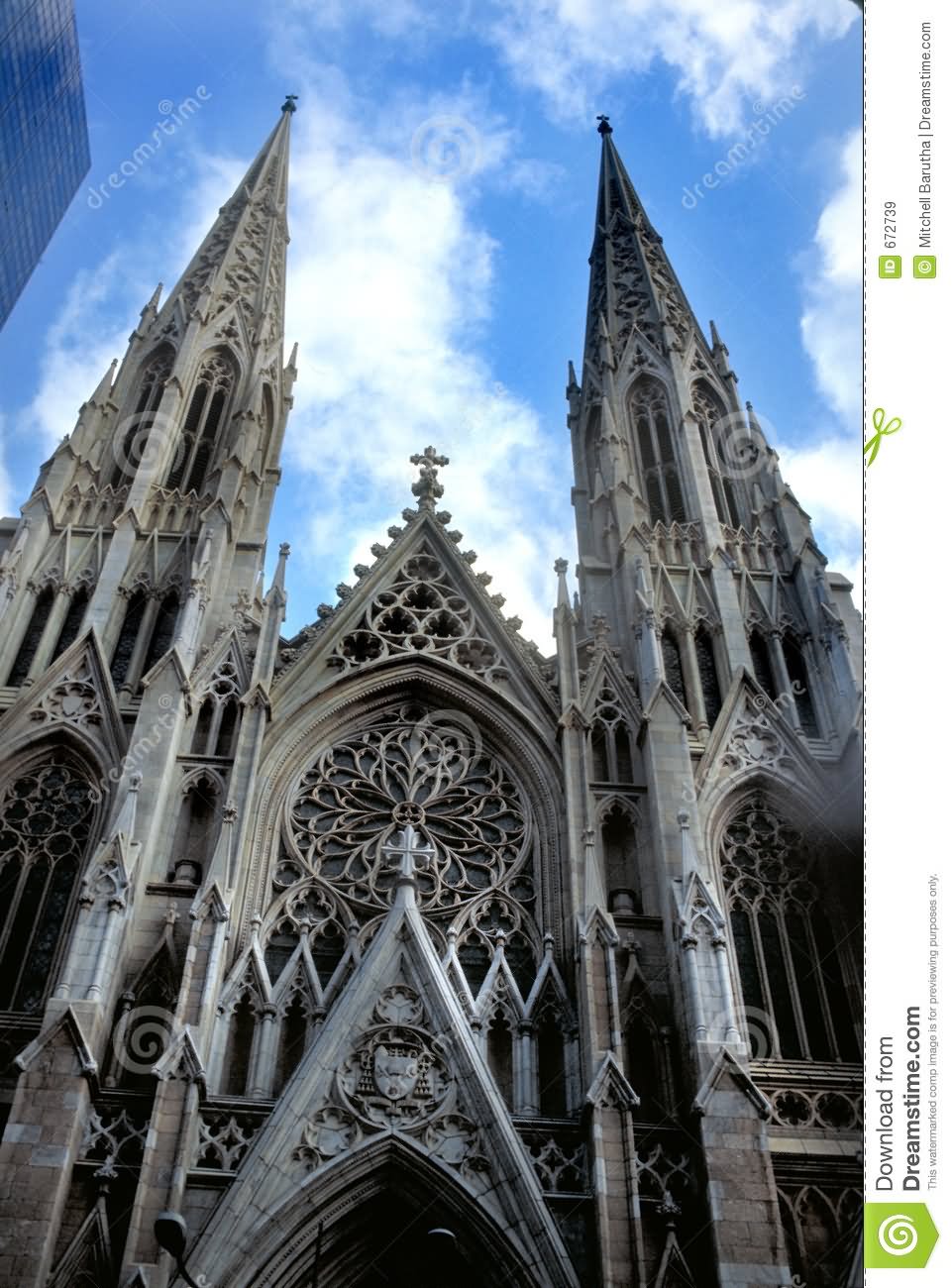 Front Art Work On St. Patrick's Cathedral