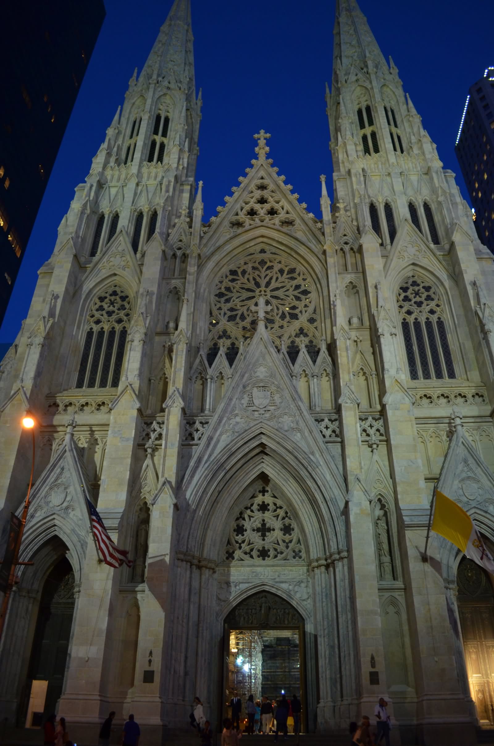 Front Night View Of St. Patrick's Cathedral