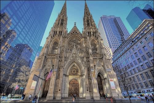 Front View Of St. Patrick's Cathedral Picture