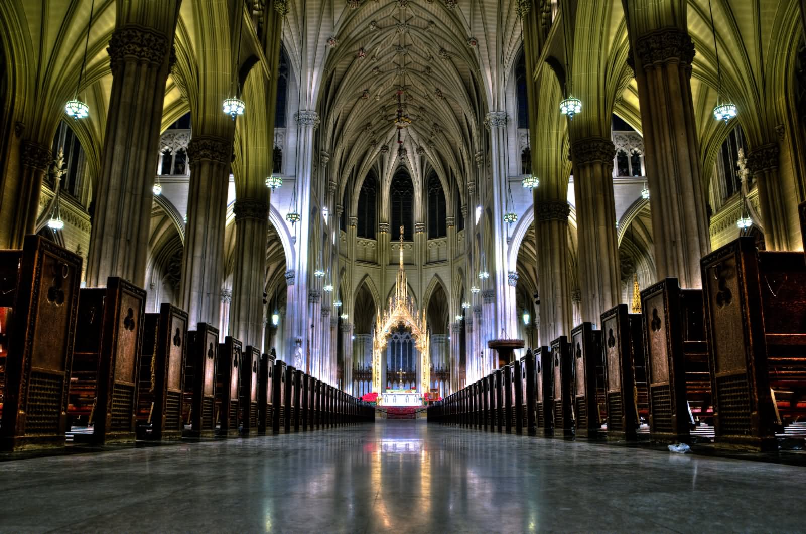 Inside Picture Of St. Patrick's Cathedral, Manhattan