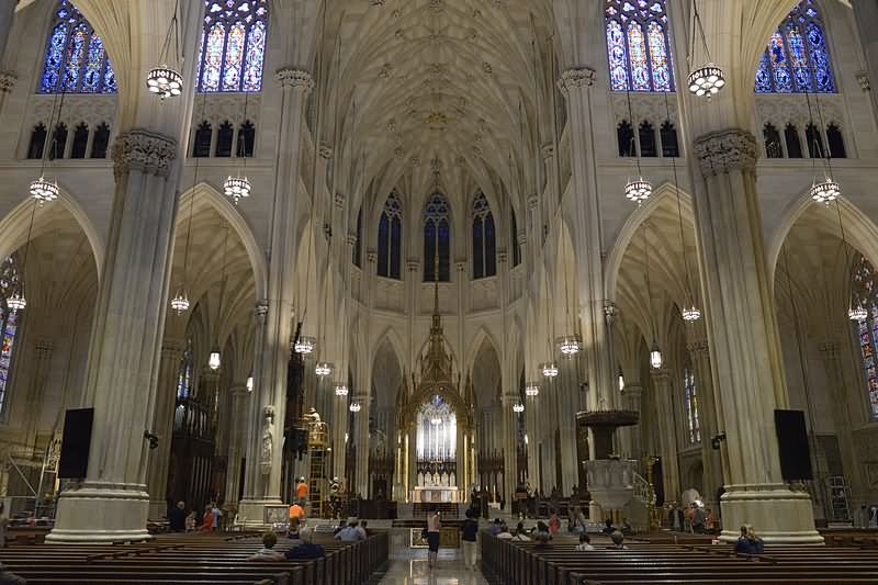 Inside The St. Patrick's Cathedral, Manhattan