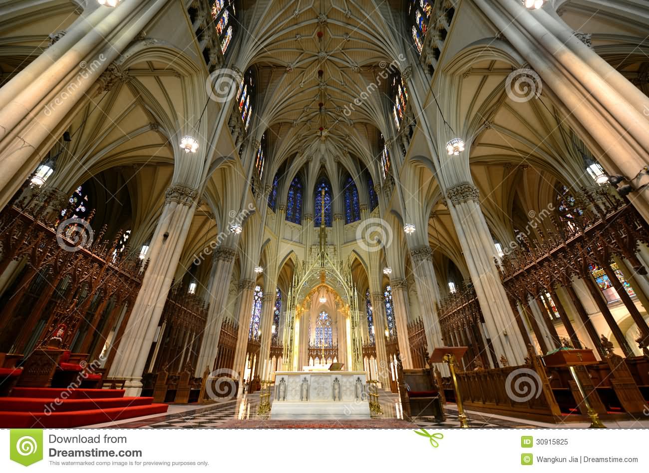 Inside View Image Of St. Patrick's Cathedral