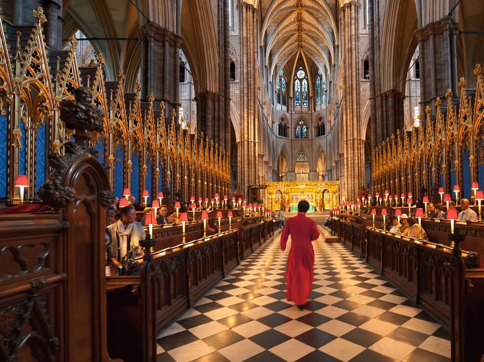 Inside of Westminster Abbey Church