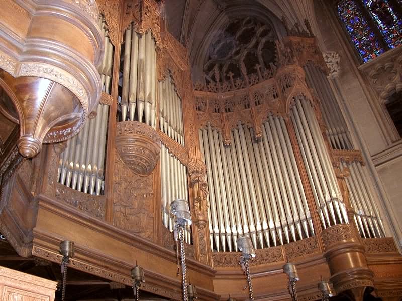 Organ Case Inside St. Patrick's Cathedral