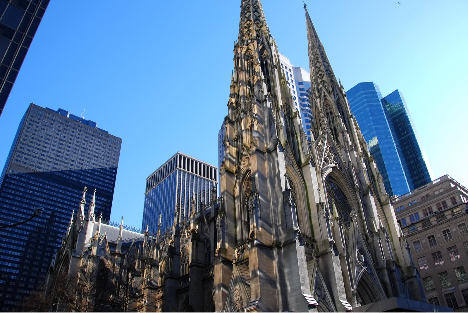 Outside View Of St. Patrick's Cathedral