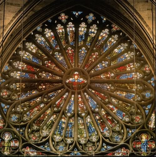 Rose Window Inside Westminster Abbey