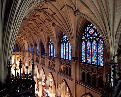 Rose Windows Inside St. Patrick's Cathedral