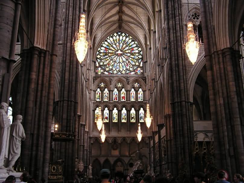 Stained Glass Window Inside Westminster Abbey