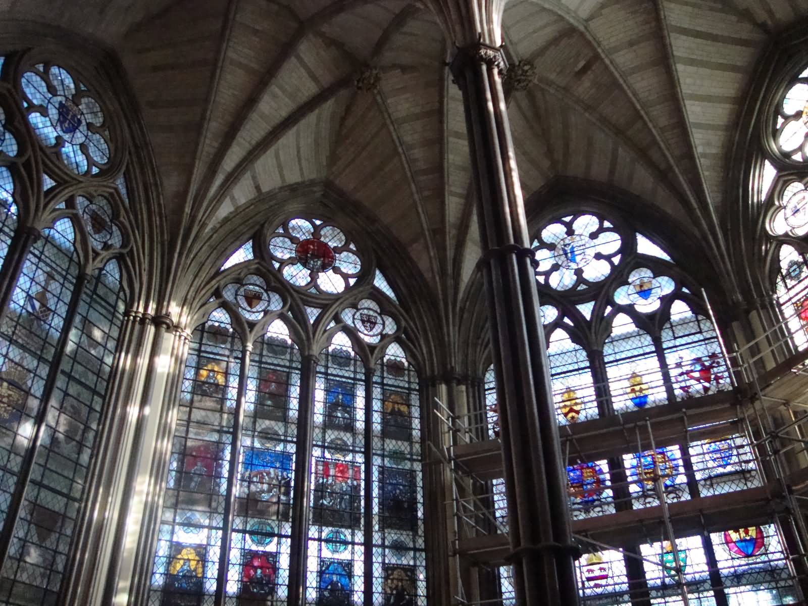 The Stained Glass Inside Westminster Abbey