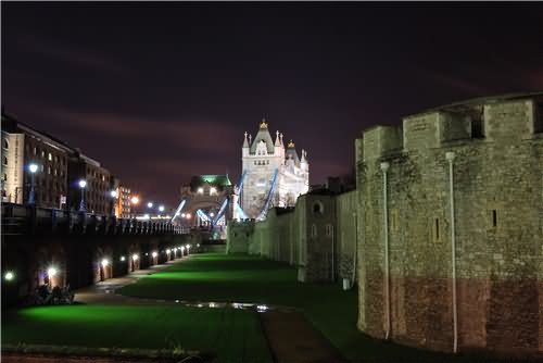 Tower Bridge View From The Tower Of London At Night