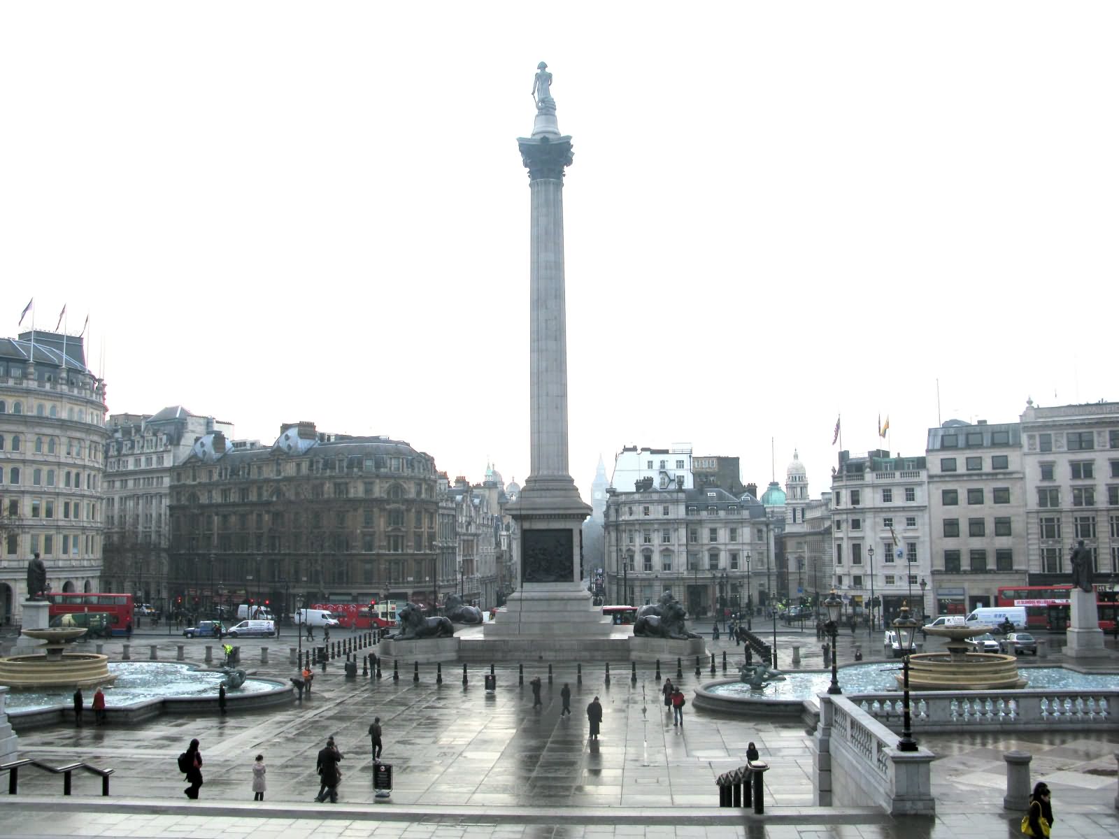 Beautiful Day Time Picture Of Trafalgar Square