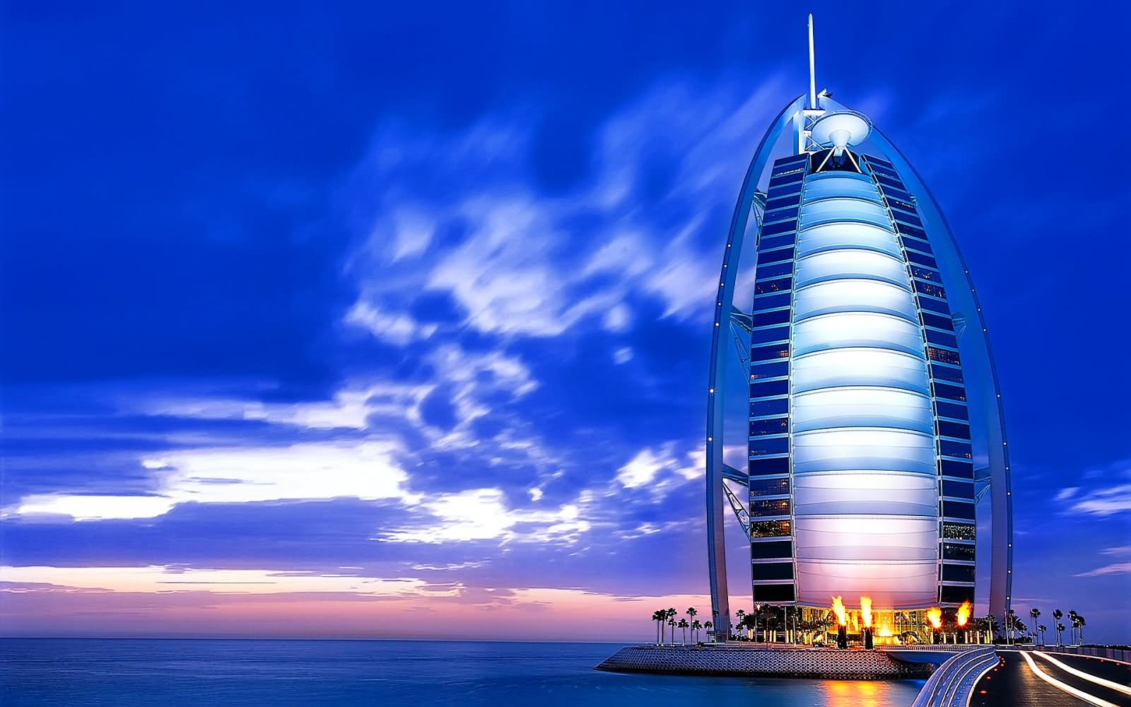 Burj Al Arab Looks Amazing With Night Lights