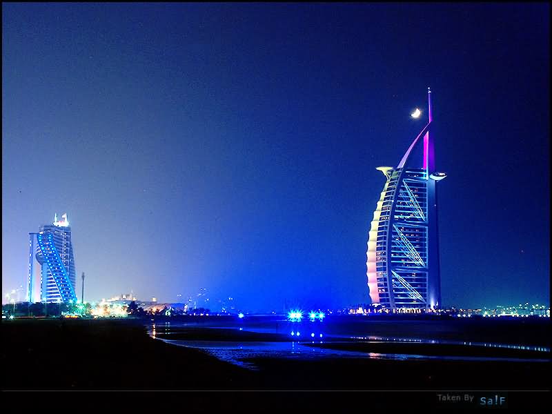 Burj Al Arab Night View