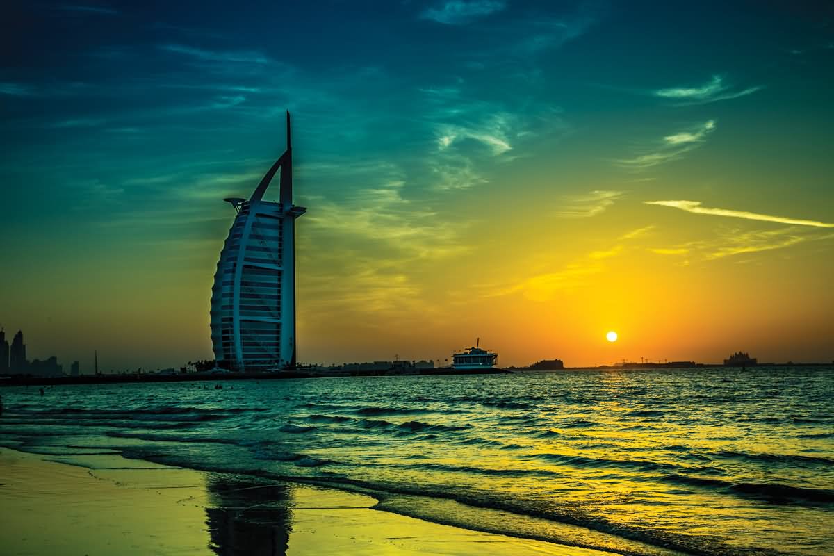 Burj Al Arab Sunset View Image