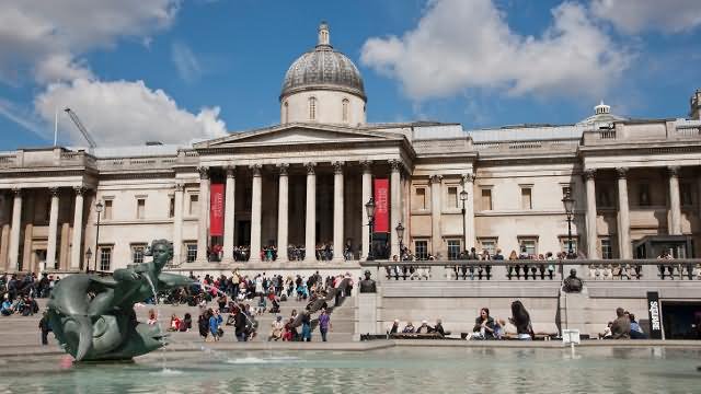 Fountain At Trafalgar Square