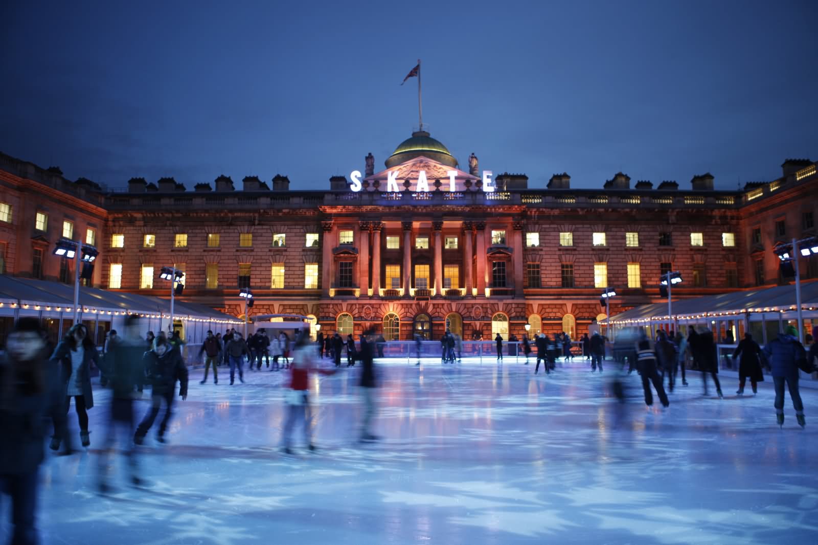 Ice Skating At The Somerset House Night Picture