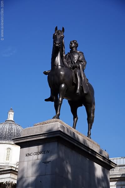 King George IV Statue At Trafalgar Square, London