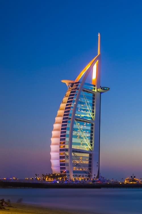 Night View Of The Burj Al Arab