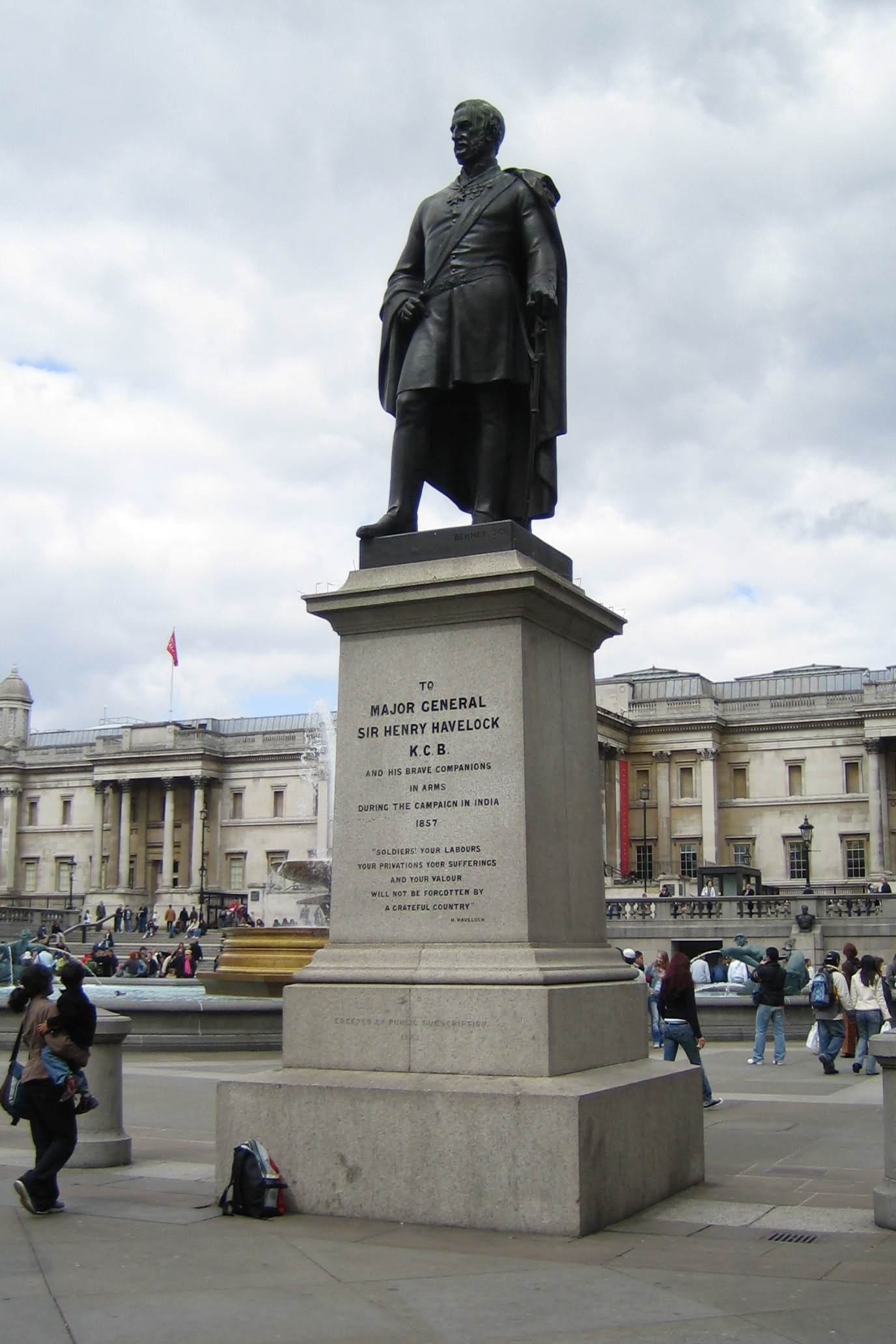 Sir Henry Havelock Statue At The Trafalgar Square In London