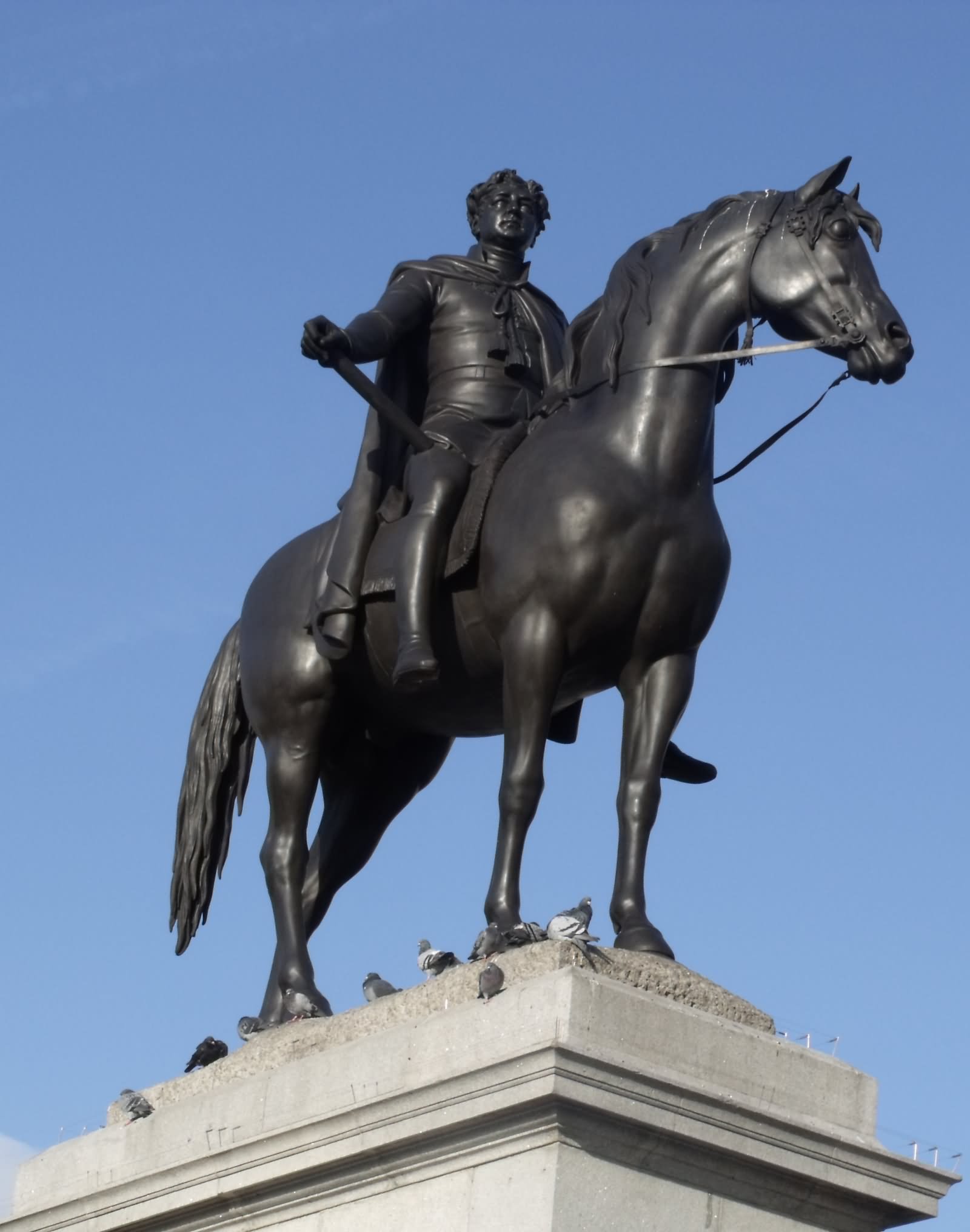 Statue Of King George IV At Trafalgar Square In London