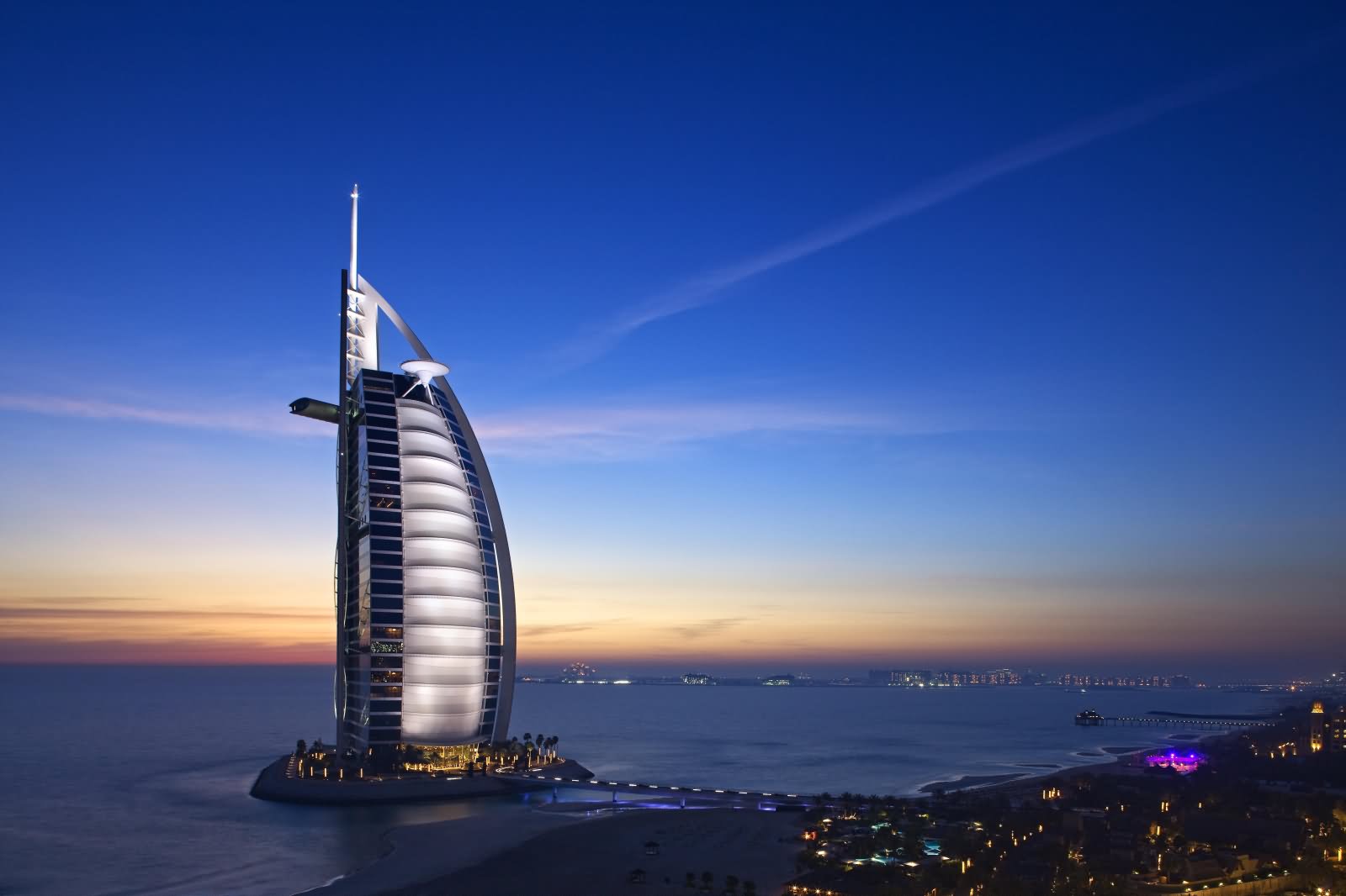 Sunset View Of The Burj Al Arab