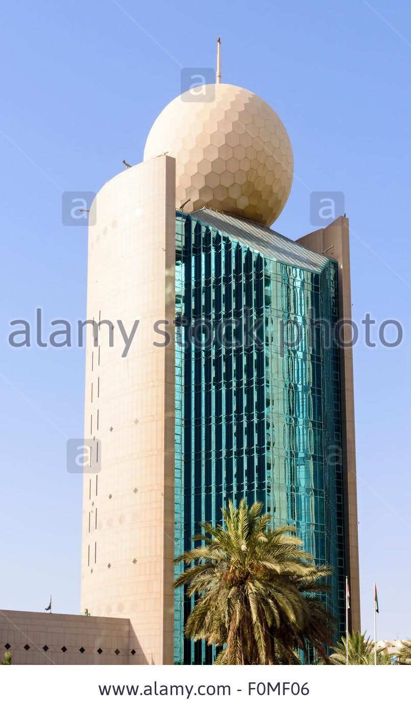 The Etisalat Tower With Its Gold Ball Like Sphere