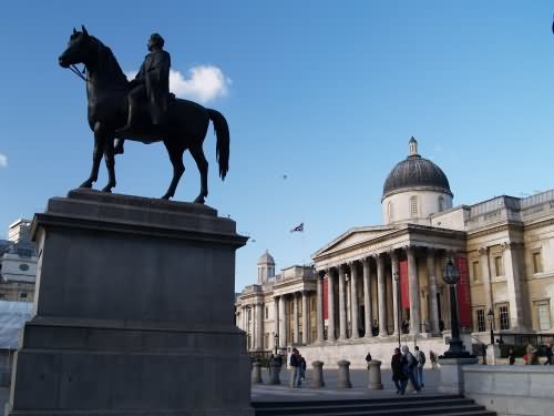 The Statue Of George IV At The Trafalgar Square