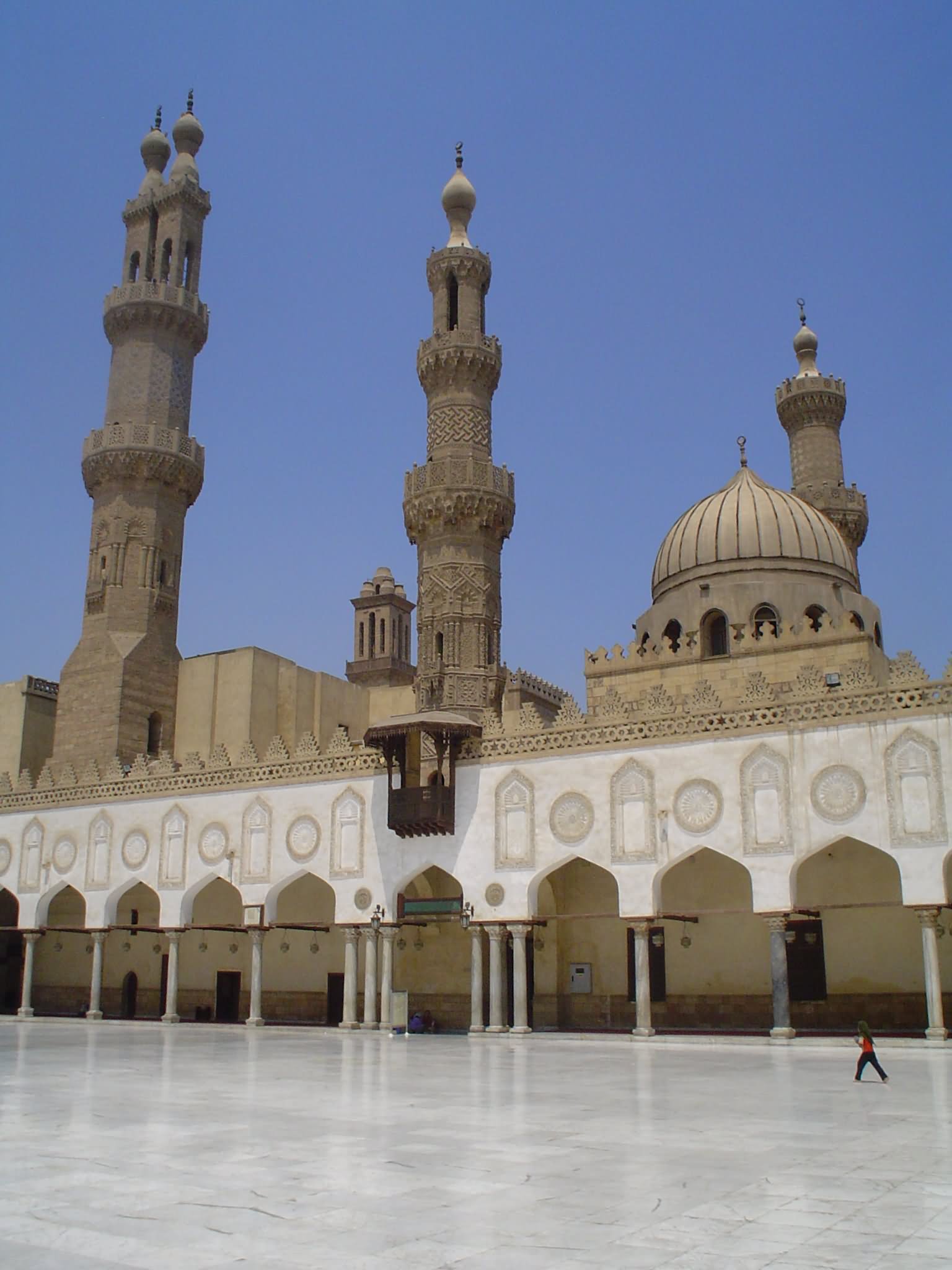 A Paved Courtyard Inside The Al-Azhar Mosque,Egypt