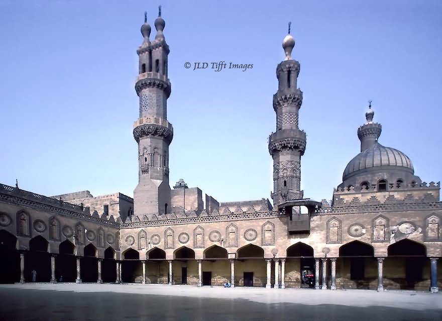 Dome And Minarets Of Al Azhar Mosque In Cairo