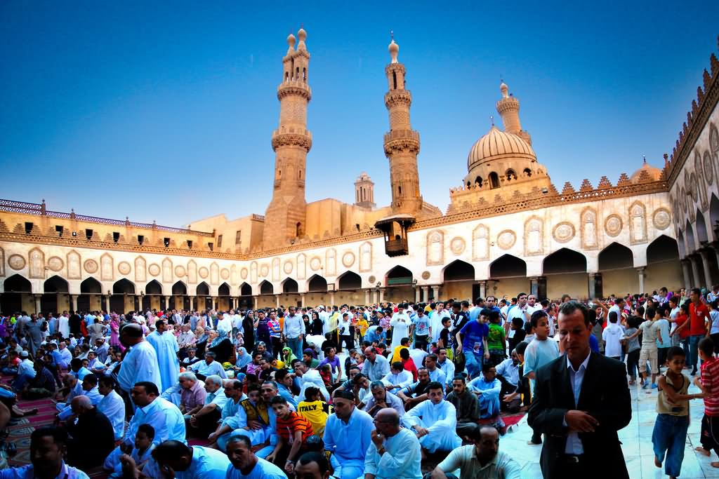 Eid Al-Fitr Celebration At The Al Azhar Mosque In Cairo