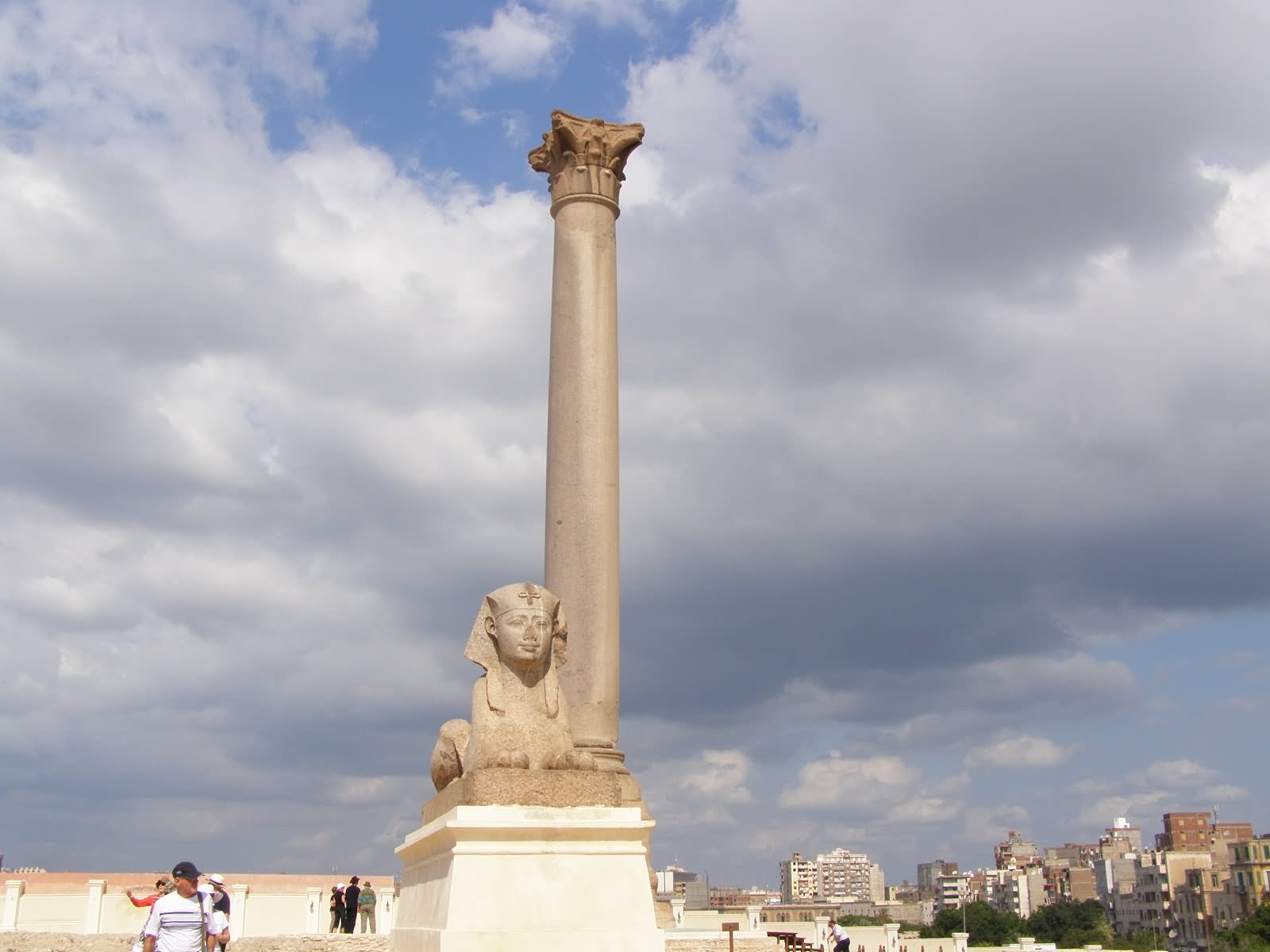 Front Picture of Pompey's Pillar And Sphinx