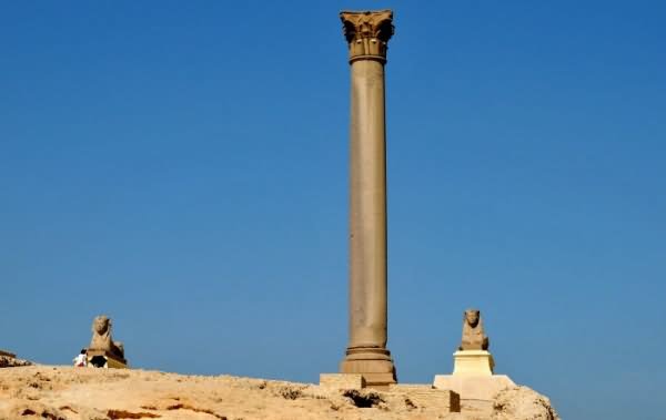 Pompey's Pillar And Two Sphinx Picture