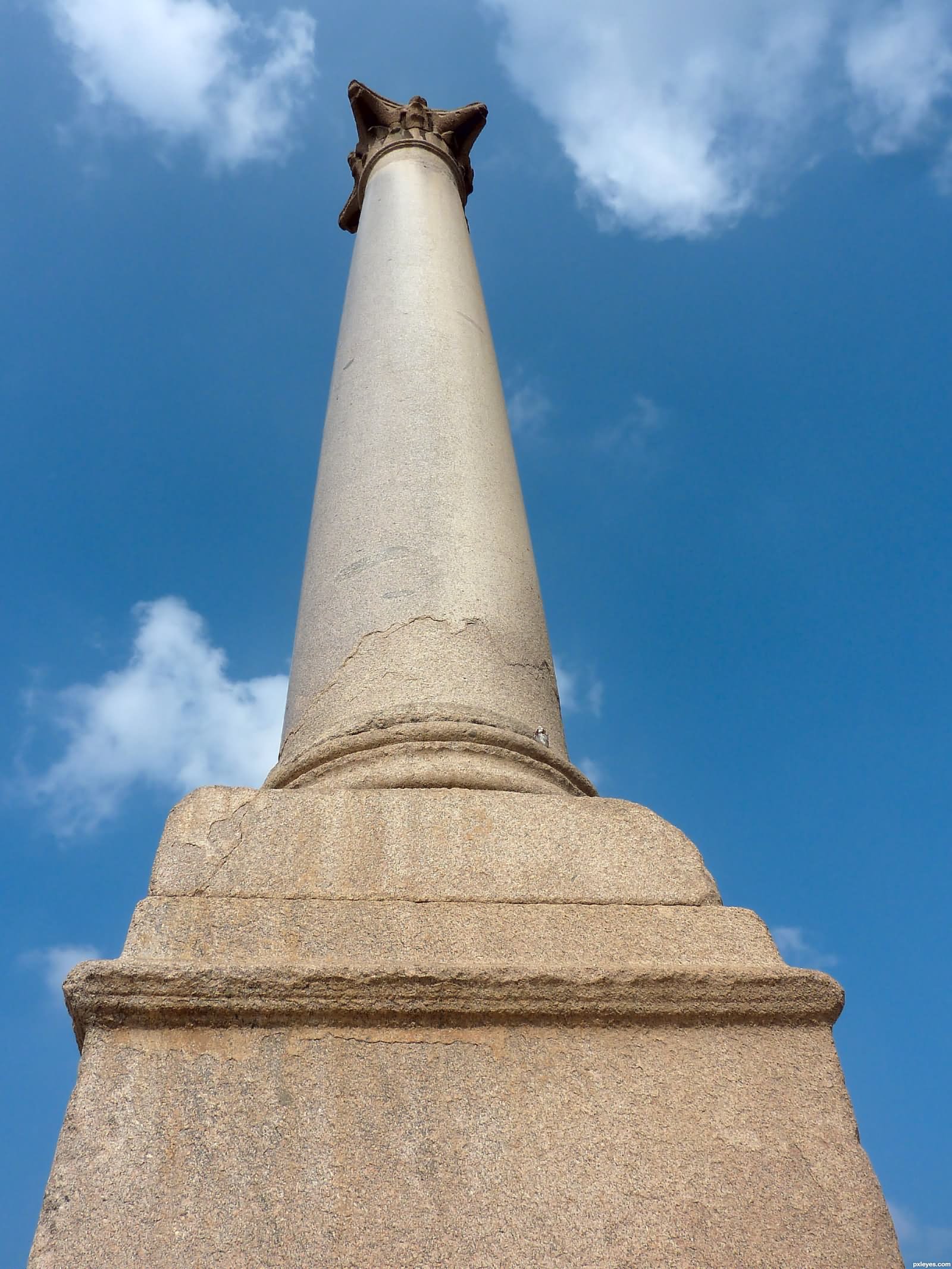 Pompey's Pillar View From Below