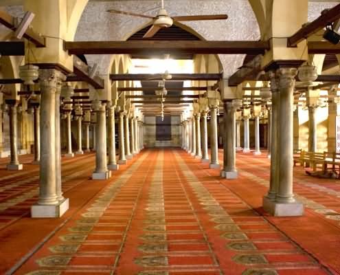 Prayer Hall Inside The Al Azhar Mosque, Cairo