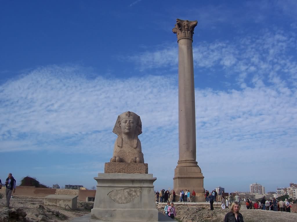 The Pompey's Pillar And Sphinx Picture