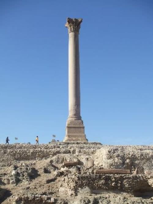 The Pompey's Pillar In Alexandria