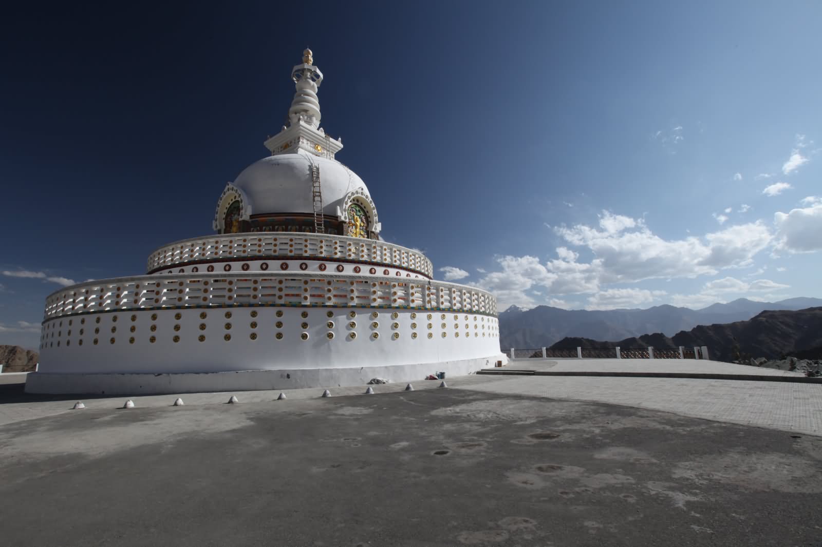 Back View Of The Shanti Stupa, Leh Ladakh